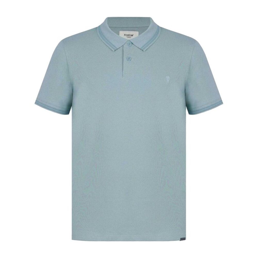 Firetrap Mens Lazer Logo Cotton Polo Shirt / Blue